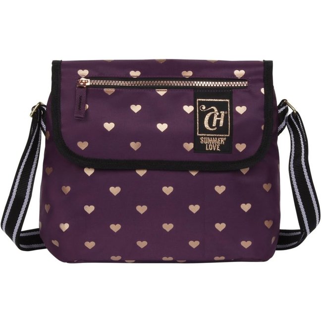 Infantil - Bolsa Capricho Whises Corações Roxo