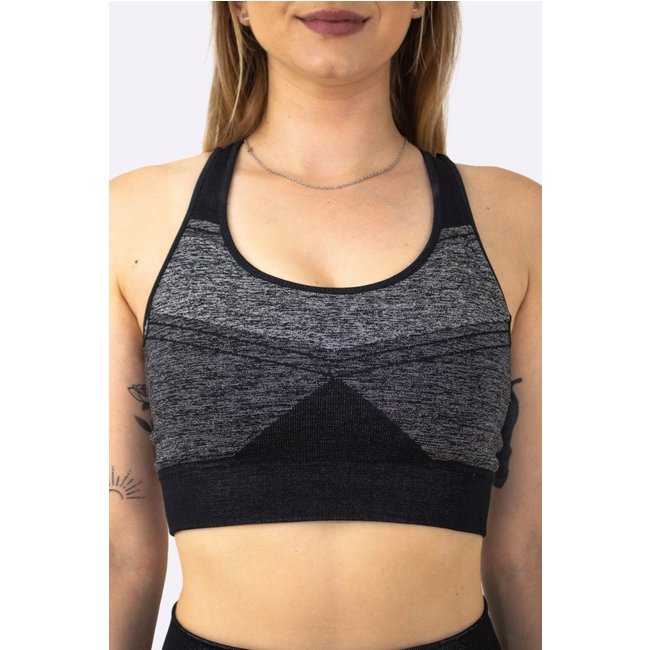 Top HUPI Seamless Mescla Cinza