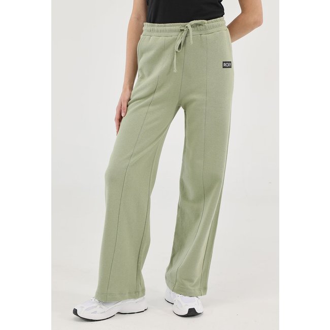 Calça de Moletom Roxy Reta Happy Day Pants Verde