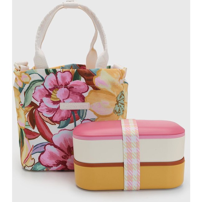 Bolsa Térmica FARM Estampa Floral Off-White