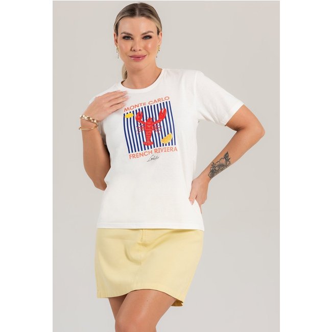 Blusa Feminina Cianitas Off Estampa Monte Carlo