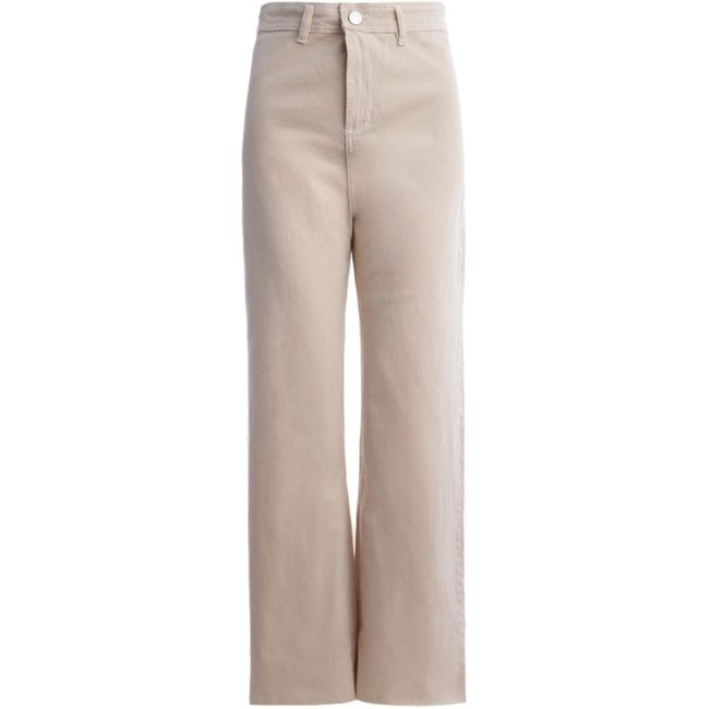 Calça Sarja Wide Leg Autentique Feminina Bege