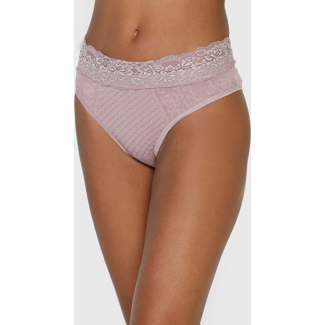 Calcinha Lupo Tanga Loba Renda Bege