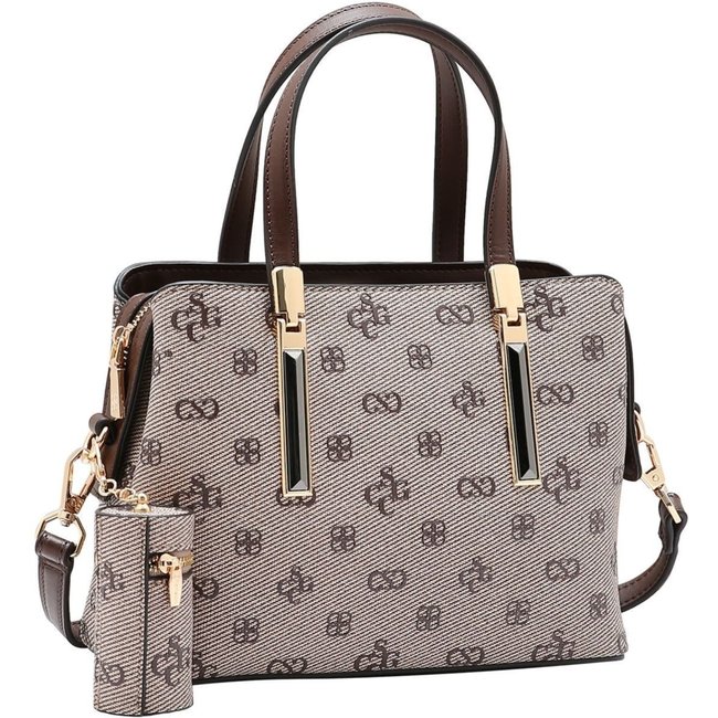 Bolsa Feminina Chenson Monograma Atemporal 3485414 Café