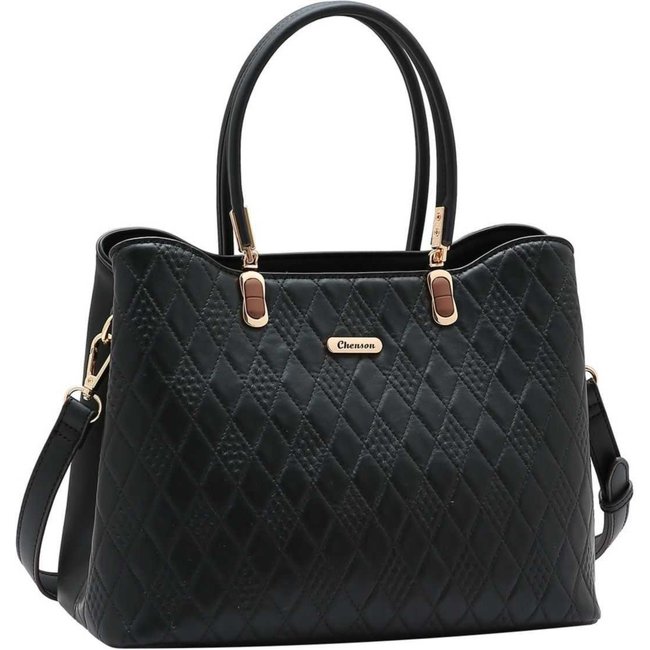 Bolsa Feminina Chenson Geométrico 3485259 Preto