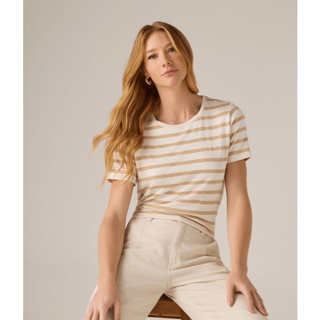 Blusa Makenji Listrada Feminina Bege