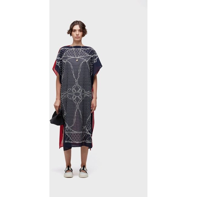 Vestido scarf knot OSKLEN