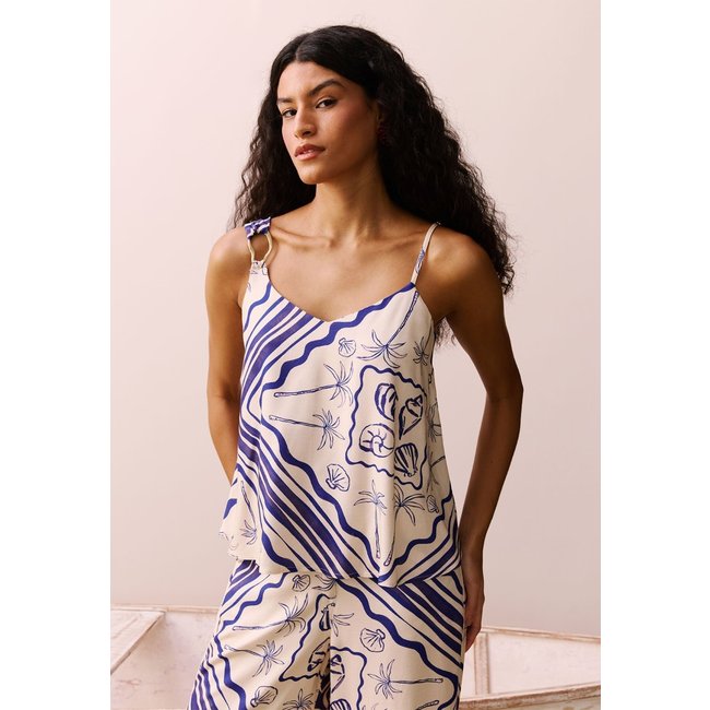 Blusa Argola Orgânica Estampada Tupé