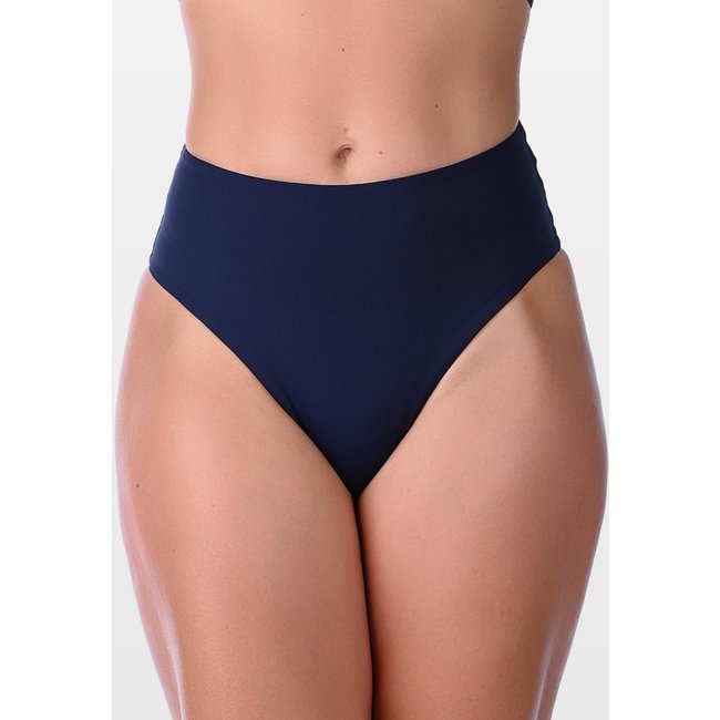 Calcinha Summer Soul Fio Dental Duplo Cintura Alta Azul Escuro