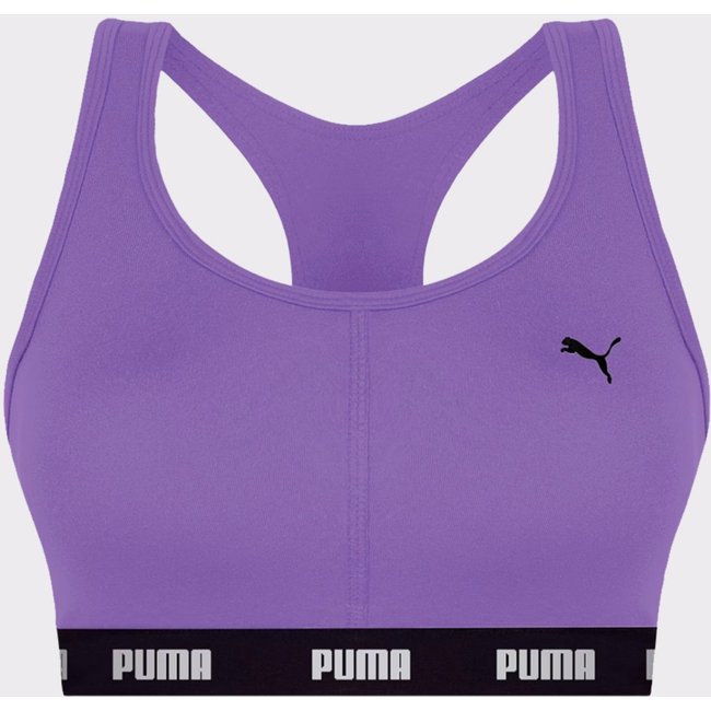 Top Nadador Puma com Bojo Removível Feminino Roxo