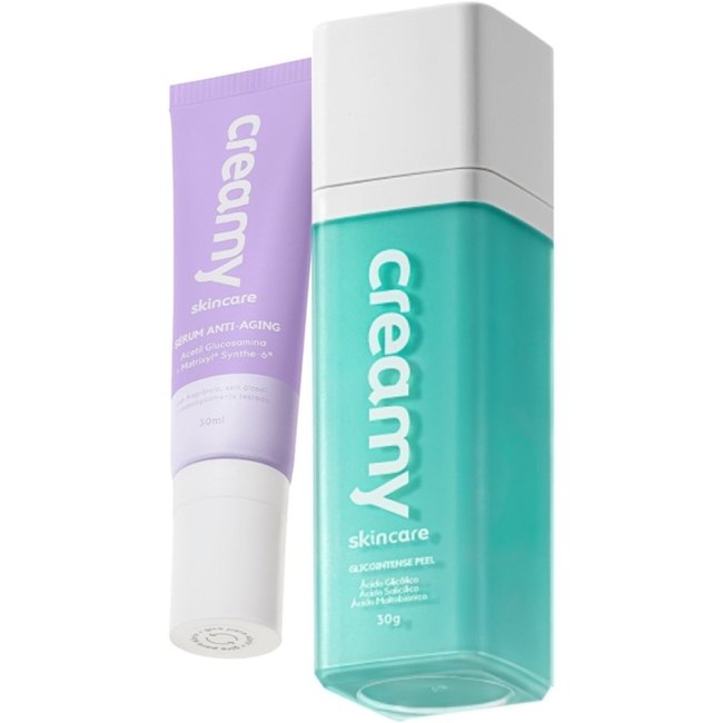 Kit Creamy Skincare Glicointense Peel e Anti-Aging Redutor de Linhas (2 Produtos)