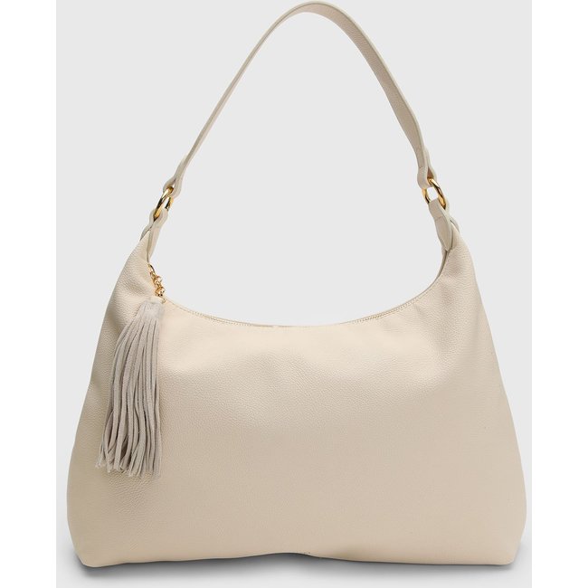 Bolsa Feminina Arezzo Tassel Corrente Off-White