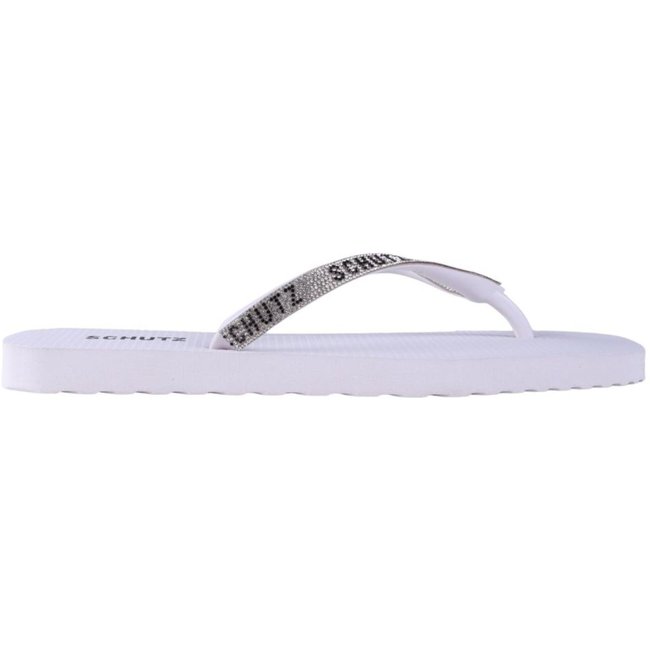 Chinelo Feminino Schutz Strass S22295001 White Incolor