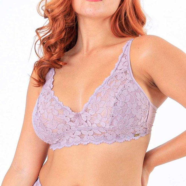 Sutiã Rendado Dilady 139100 Sem Bojo ROSA NUDE