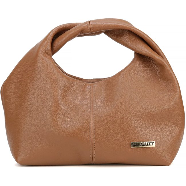 Bolsa de Couro Mr. Gutt Alça de Mão Caramelo