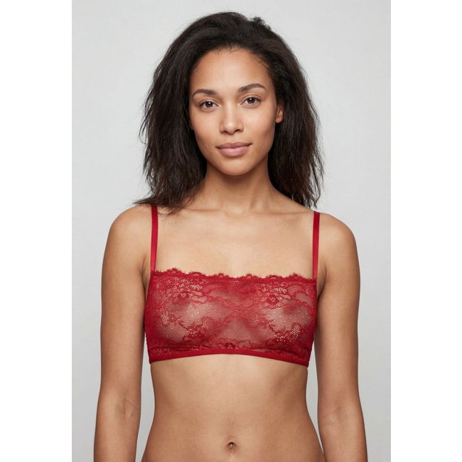 Sutiã Feminino Hope Bandeau Renda Vermelho