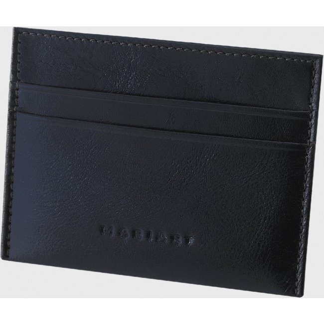 Porta-Cartão de Couro Mariart 750 Preto Metalizado