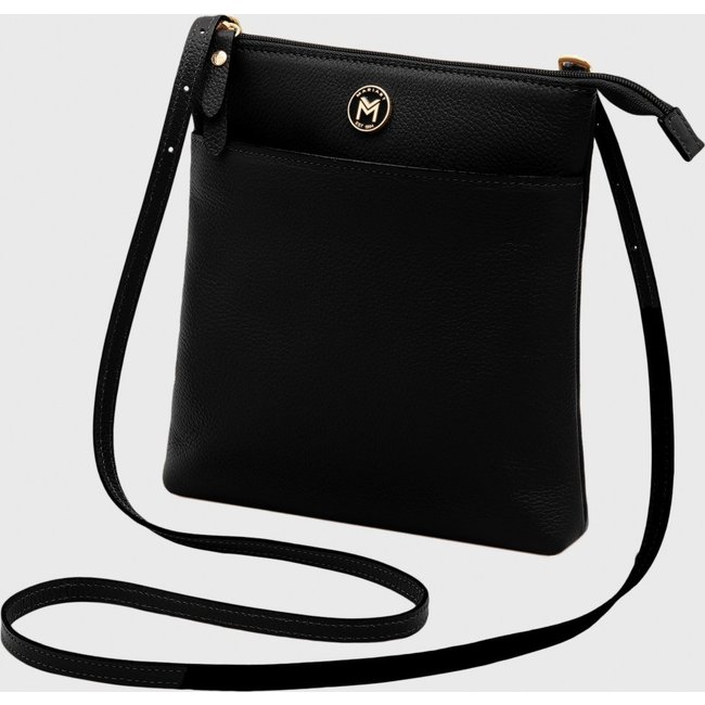 Bolsa Transversal Couro Mariart Itacaré Preta