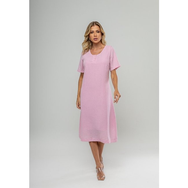 Vestido Midi Botões Frontais Salvatore Rosa