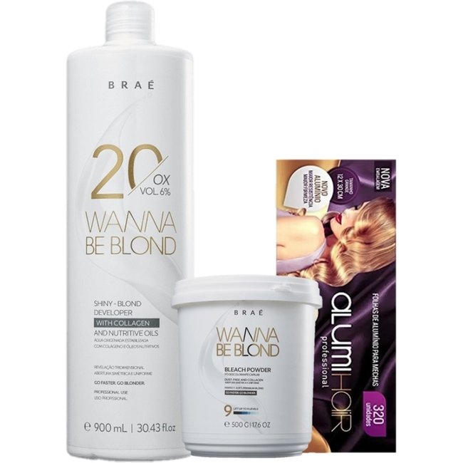 Kit BRAE Wanna Be Blond Cabelos Macios (3 Produtos)