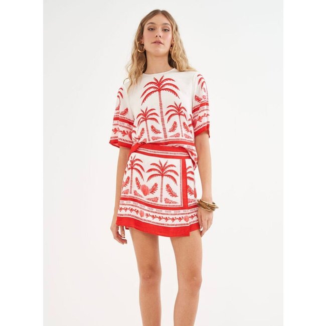Camiseta Feminina Estampada Comfort Colcci Off Shell