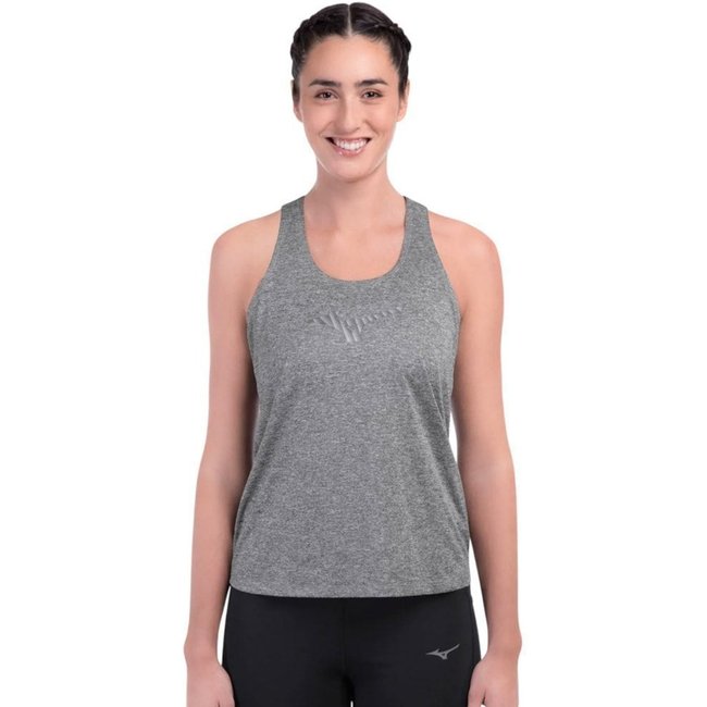 Regata Mizuno Spark Big Logo Feminina - Cinza - mizuno