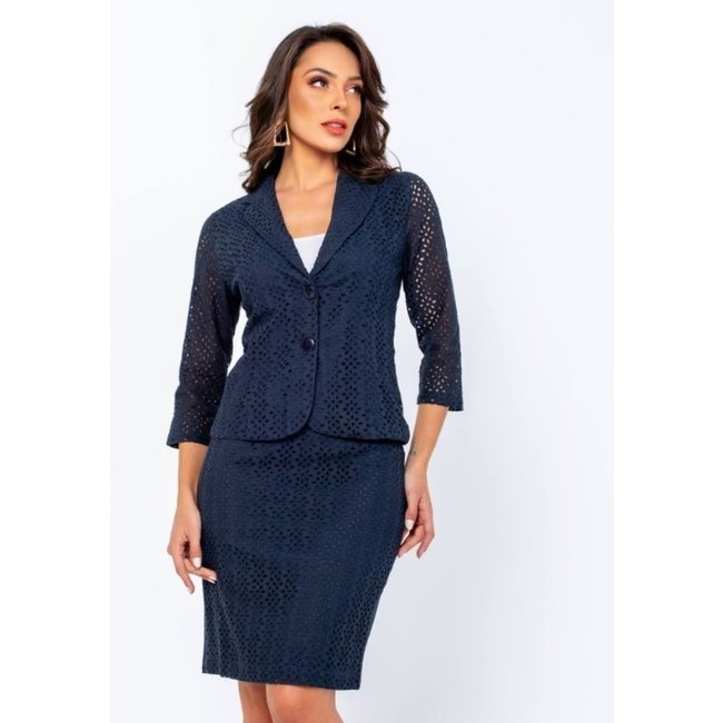 Saia Lápis de Laise Azul