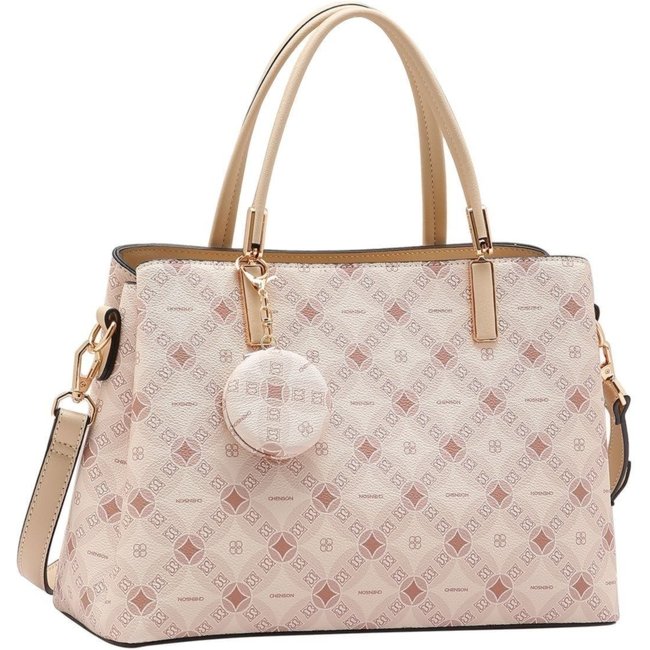 Bolsa Feminina Chenson Monograma Contemporâneo 3485375 Bege
