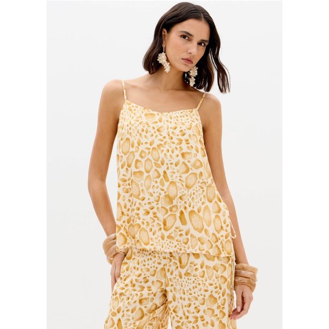 Blusa Estampada Com Alças Finas Lança Perfume