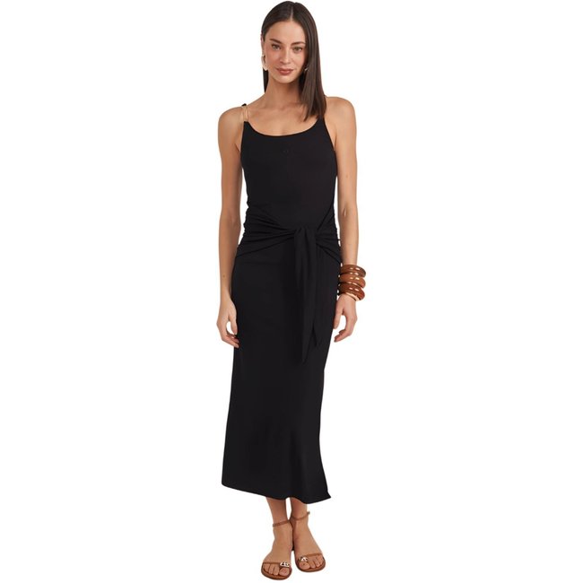 Vestido Colcci Midi Alça Em Metal Slim