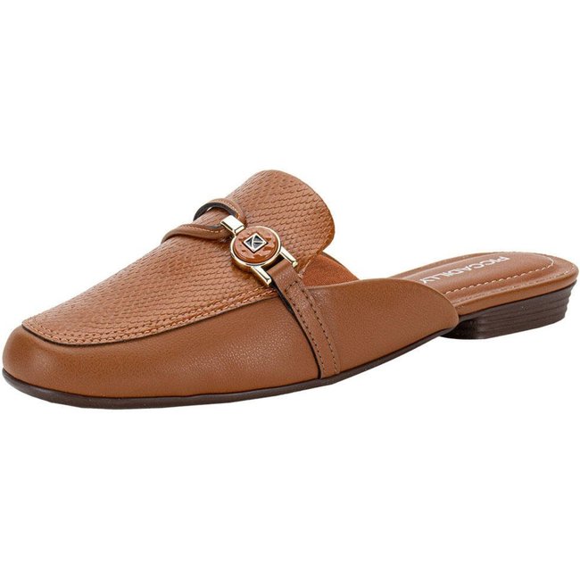 Sapato Feminino Mule Piccadilly 250264 0080264 Caramelo