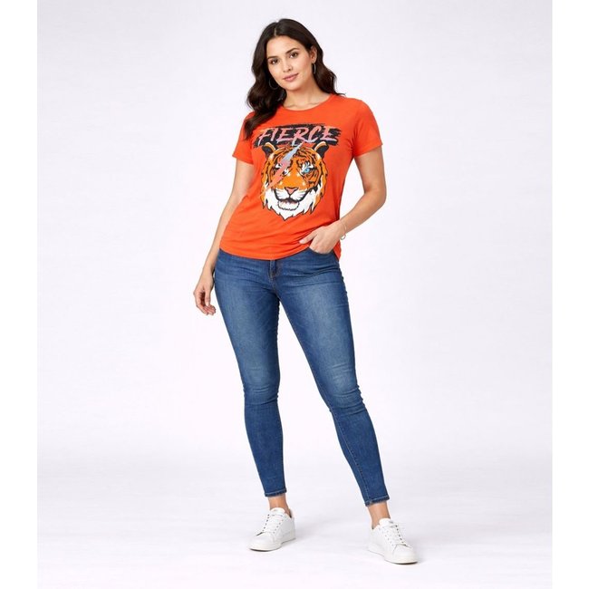 Blusa T-Shirt Feminina Estampada Select Laranja