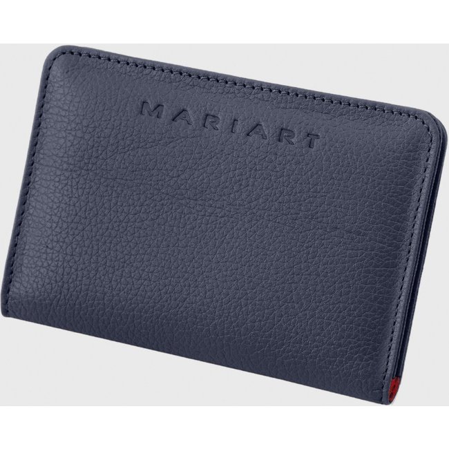Carteira de Couro Mariart Garnet Marinho