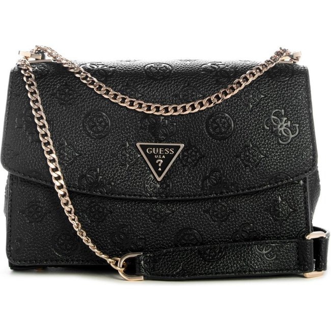 Bolsa Guess Cresidia Ii Transversal Flap Preto