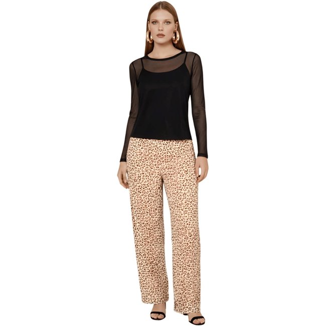 Blusa Feminina Manga Longa Malha Tule Flex Lez A Lez