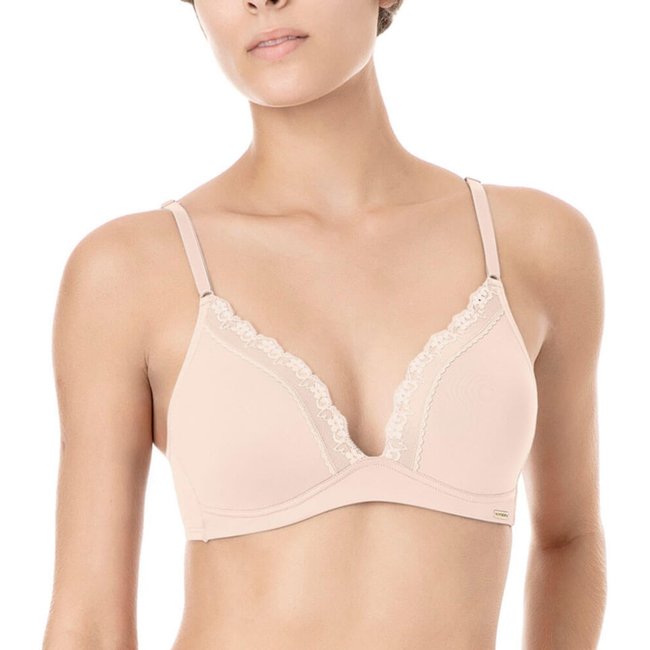 Sutiã Top Com Bojo Removível Love Secret 816101 Micromodal - Bege