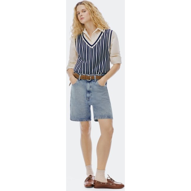 Bermuda Jeans Feminina Cintura Média Hering