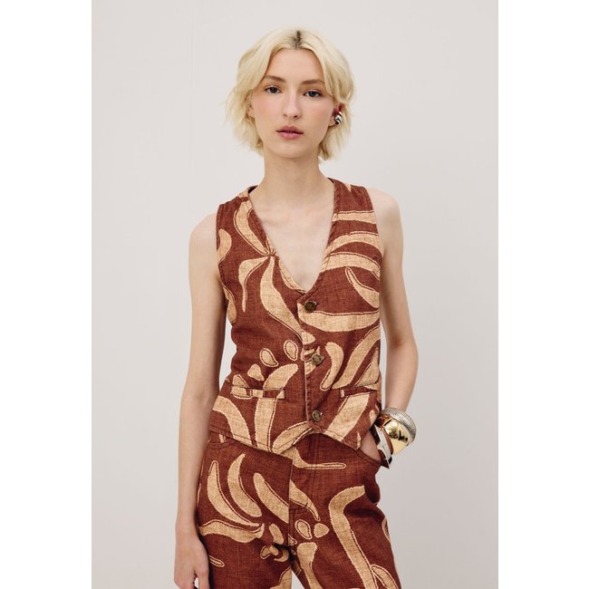 Colete CaCay Sarja Estampado Yucca