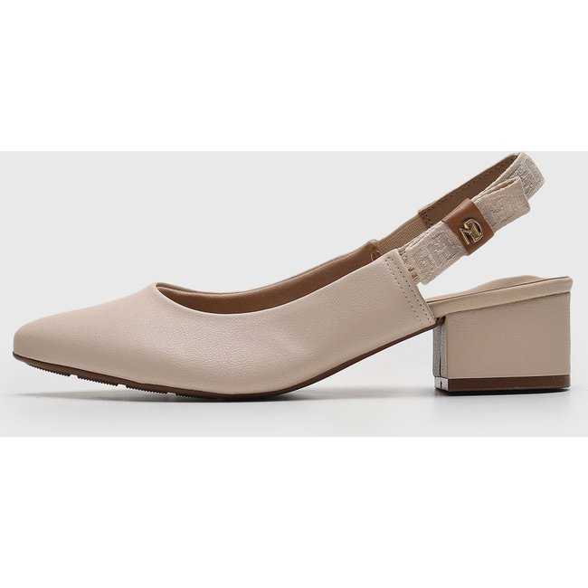 Scarpin Slingback Modare Laço Off-White