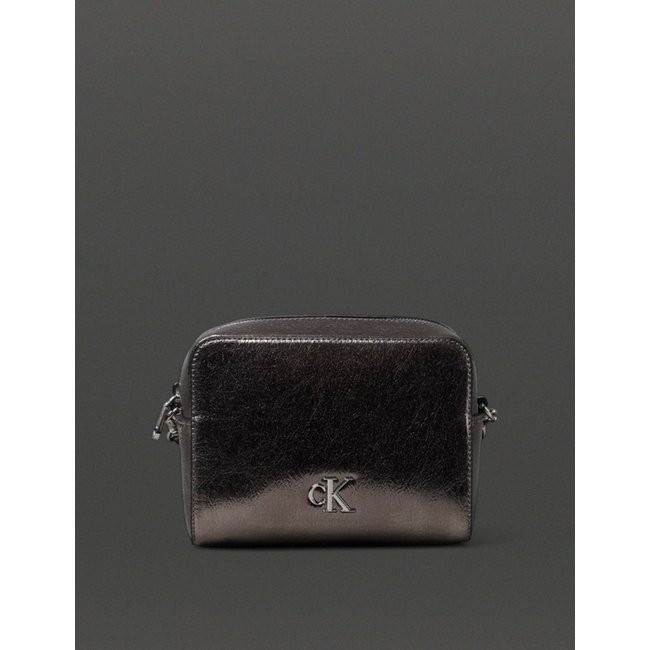 Bolsa Feminina Câmera Bag Metálica Calvin Klein Jeans - Grafite Calvin Klein Jeans