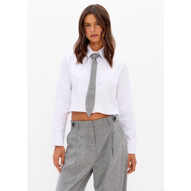 Camisa Cropped Manga Longa Lança Perfume