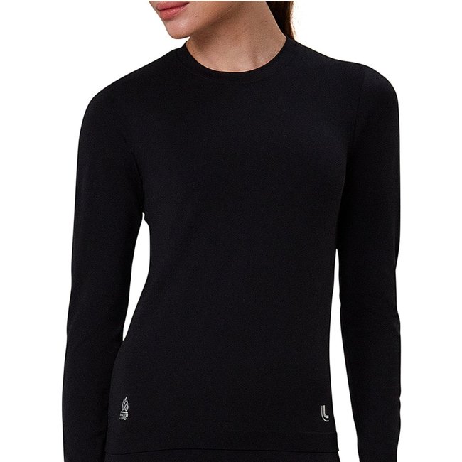 Camiseta Lupo T-Shirt Underwear Warm Feminino Com Isolamento Térmico 71633 Preto