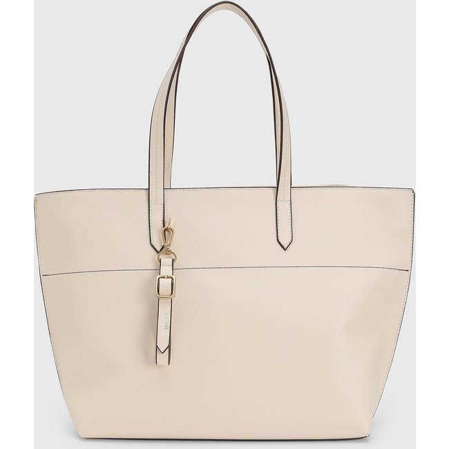 Bolsa Feminina Anacapri Grande Off-White Detalhe Dourado