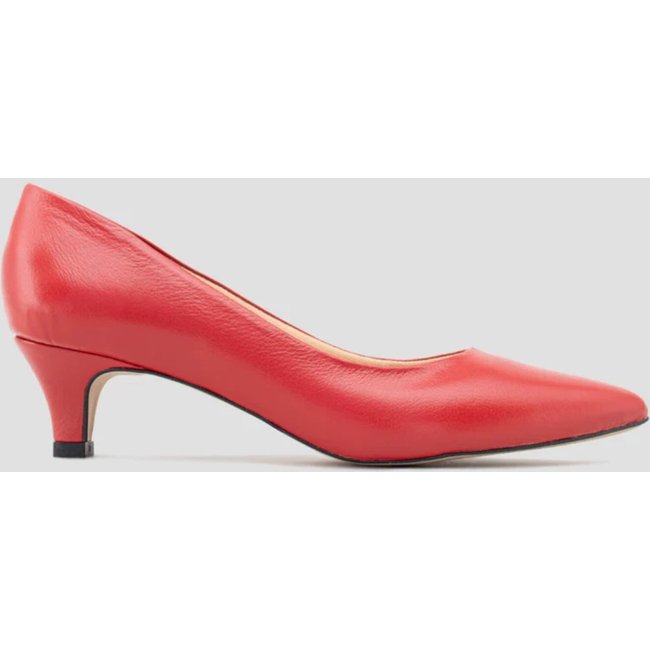 Scarpin CBK Salto Fino 5cm Couro Vermelho