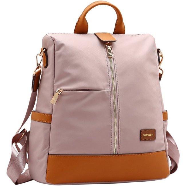 Mochila Feminina Chenson Twill Nylon 8785337 Rose