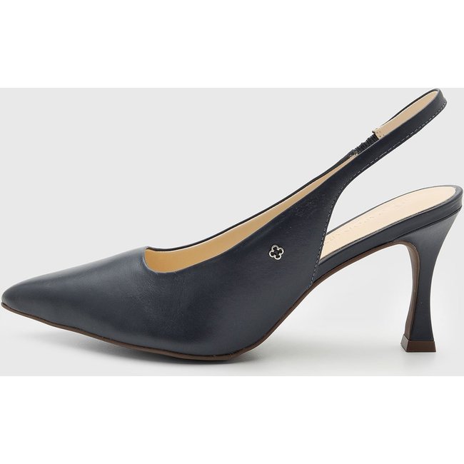 Scarpin Feminino Capodarte Baixo Bico Fino Azul-Marinho