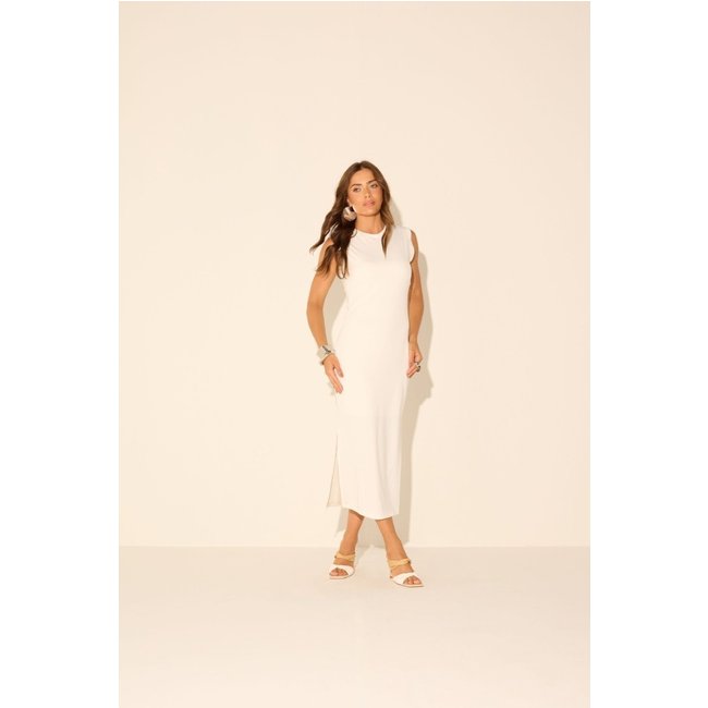 Vestido Vanibele Malha Off White