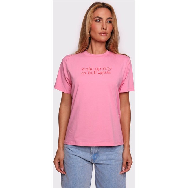 t-shirt woke up sexy rosa Mundo Lolita