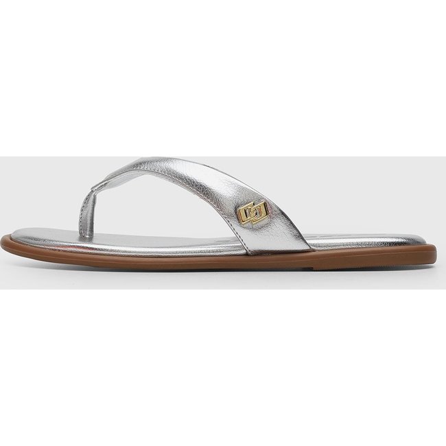 Rasteira Feminina Colcci Metalizada Prata