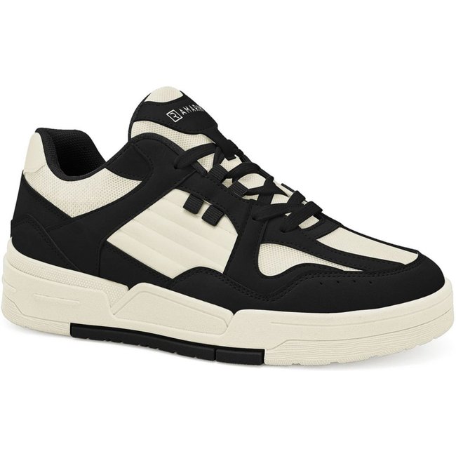 Tênis Feminino Sola Alta Bege E Preto Ramarim 2589236-3